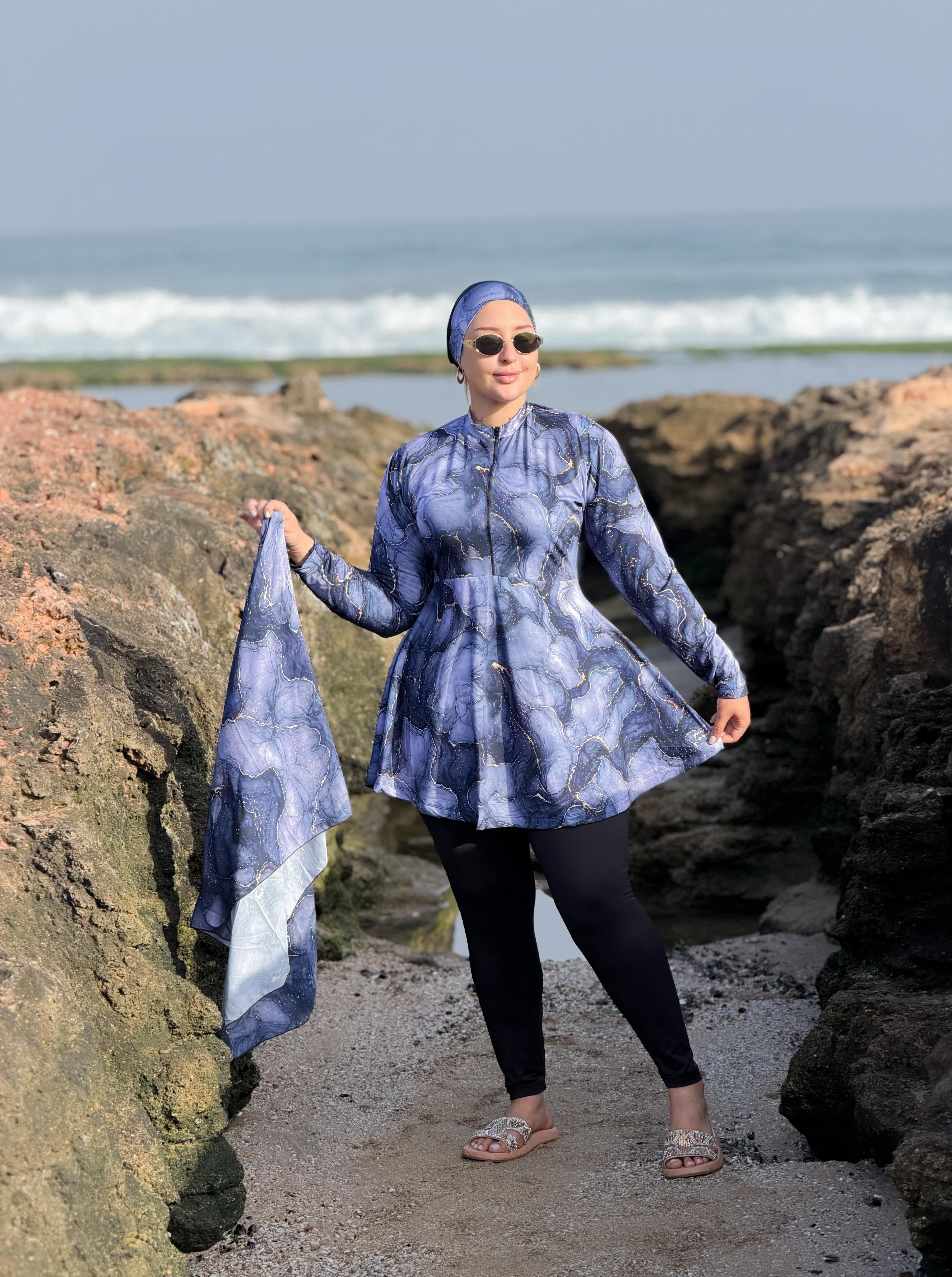 Burkini Victoria 4 Pièces – L'Équilibre Parfait Entre Pudeur et Élégance