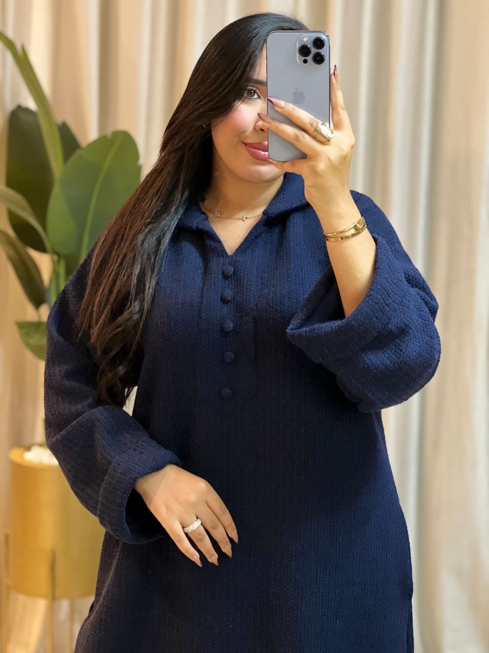 جلابة شتوية راقية بثوب ممتاز – تصميم عصري يجمع بين الأصالة والراحة اليومية